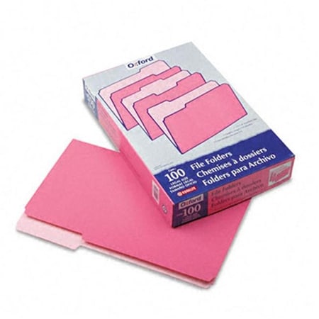 Pendaflex Pendaflex 1531/3PIN Two-Tone File Folders- 1/3 Cut- Top Tab- Legal- Pink/Light Pink- 100/Box 1531/3PIN